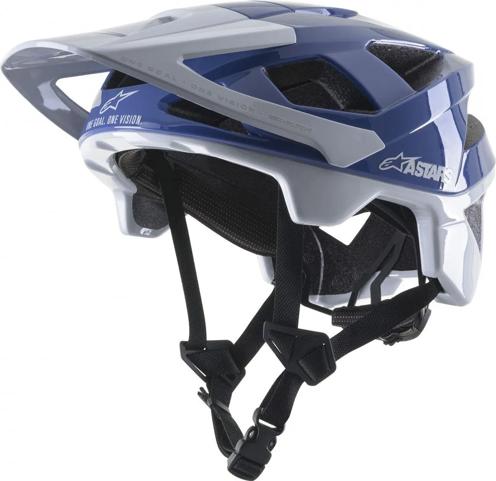 Велосипедный шлем Alpinestars Vector Pro A1 сине-серый