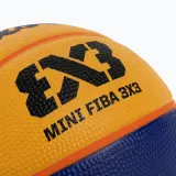 Мяч баскетбольный Wilson FIBA 3X3 Mini Rubber, размер 3, детский — фото 3