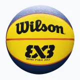 Мяч баскетбольный Wilson FIBA 3X3 Mini Rubber, размер 3, детский — фото 4