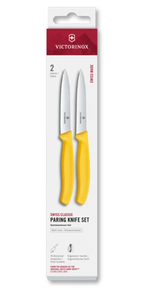 Victorinox Набор из 2 ножей гладкого и зубчатого 10 см Swiss Classic
