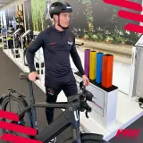 Шлем велосипедный Pro Sport Lights для скоростного педелека NTA 8776 матовый чёрный — фото 2