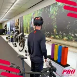 Шлем велосипедный Pro Sport Lights для скоростного педелека NTA 8776 матовый чёрный — фото 4