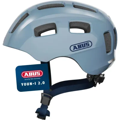 Велосипедный шлем ABUS Youn-I 2.0 Glacier Blue, размер M 52-57 см