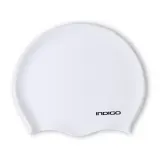 Indigo Sports Шапочка для плавания силиконовая для длинных волос INDIGO XL, Белый — фото 2