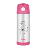 Детский термос Thermos FUNtainer со соломинкой 470 мл, розовый лис — фото 1