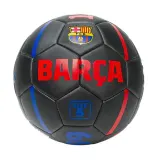 Мини-мяч FC Barcelona чёрный с рельефным логотипом — фото 2