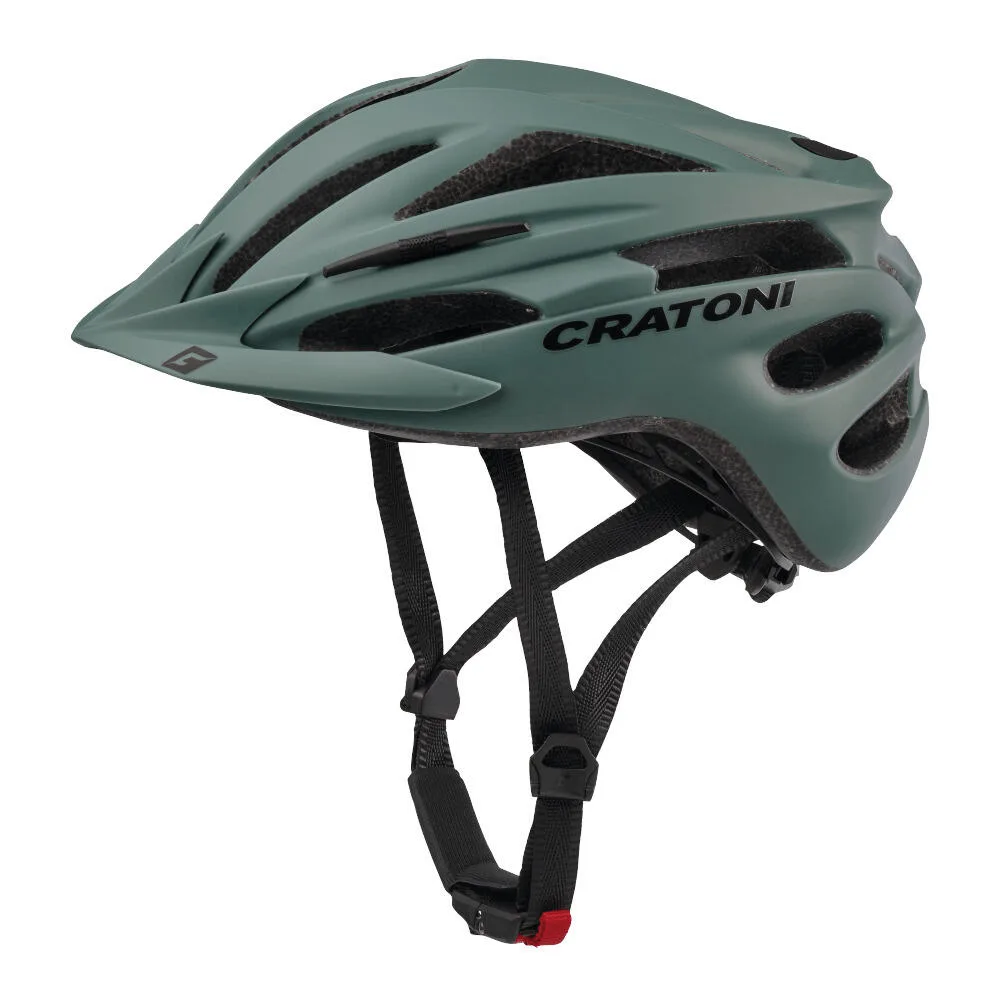 Шлем велосипедный Cratoni Pacer, зелёный матовый