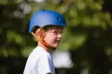 Шлем велосипедный детский BeBikeen, тёмно-синий — фото 2