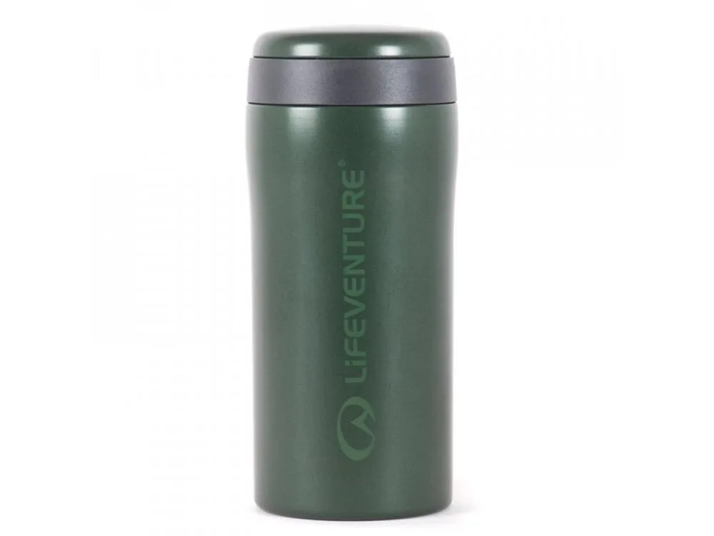 Термокружка Lifeventure Thermal Mug, металлик зелёная