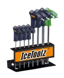 Набор ключей IceToolz с Т-образной рукояткой, 8 предметов, со стойкой — фото 2