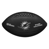Мяч для американского футбола Wilson NFL Miami Dolphins Metallic — фото 1