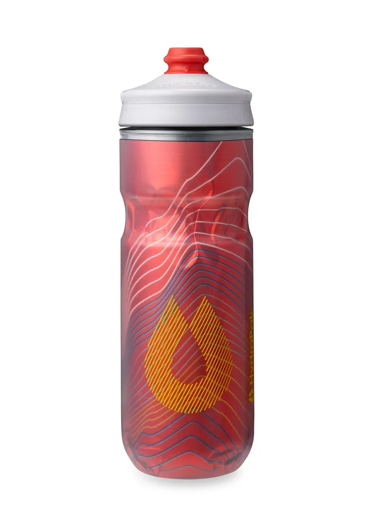 Велосипедная фляга HydraPak Polar Surge Ascent 20 Oz (0,591 л) — красная