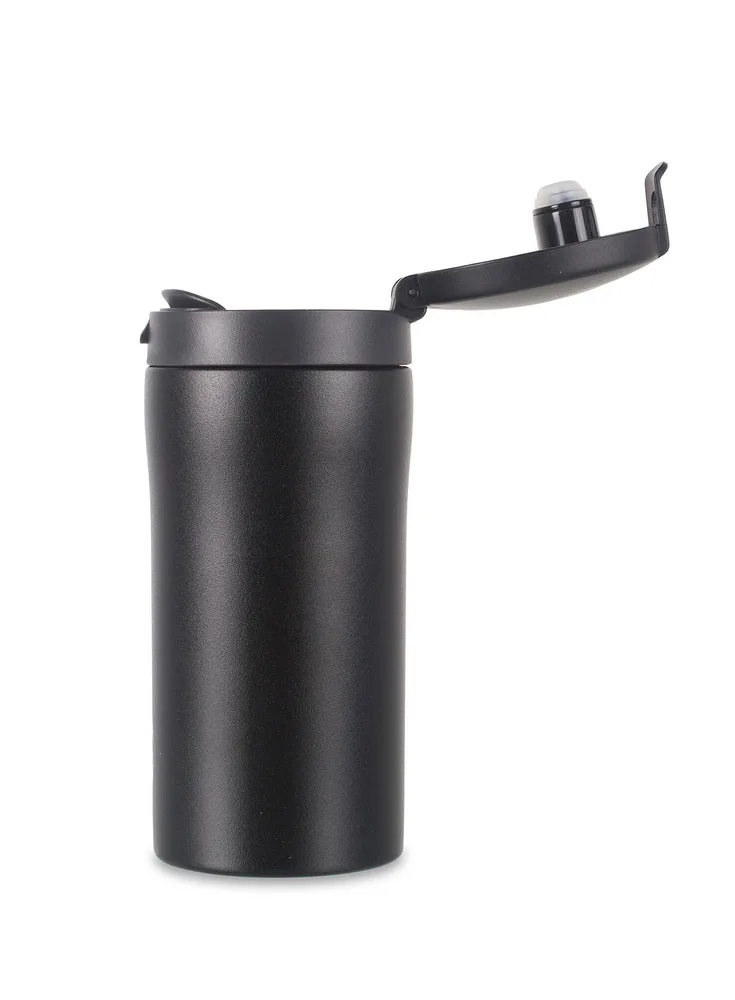 Термокружка Lifeventure Flip-Top Thermal Mug, матовая чёрная