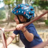 Bobike Детский шлем Junior Plus In-Mold Navy Stars — фото 3