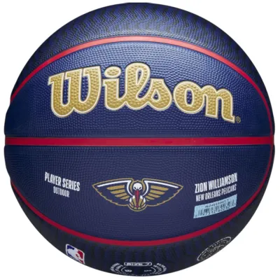 Мяч баскетбольный Wilson NBA Player Icon Zion Williamson Outdoor Ball, размер 7