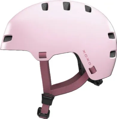 Велосипедный шлем Abus XoXo розовый, размер L 57-61 см