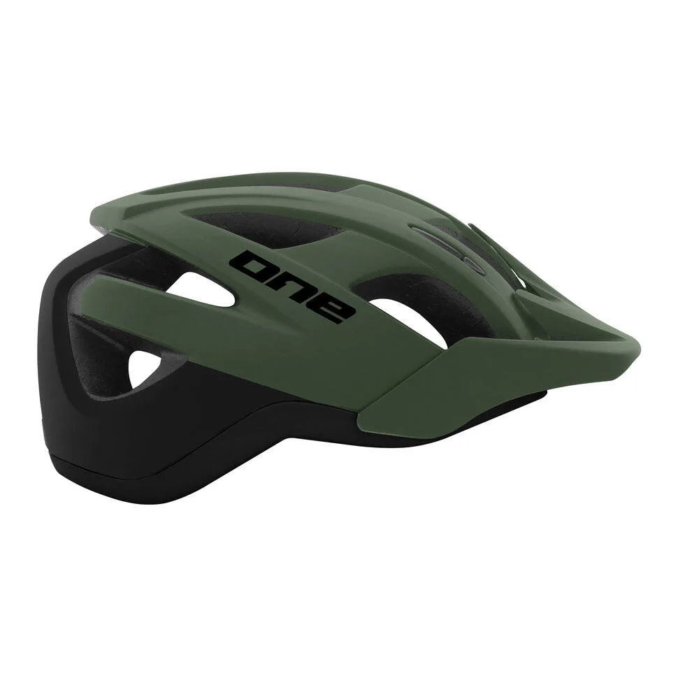 Велосипедный шлем One Trail Pro, чёрный с хаки, 55-58 см