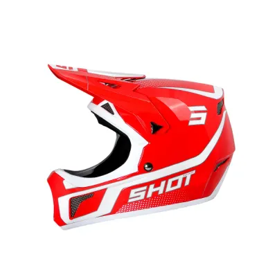 Детский полнолицевой шлем Shot Race Gear Armada, красный