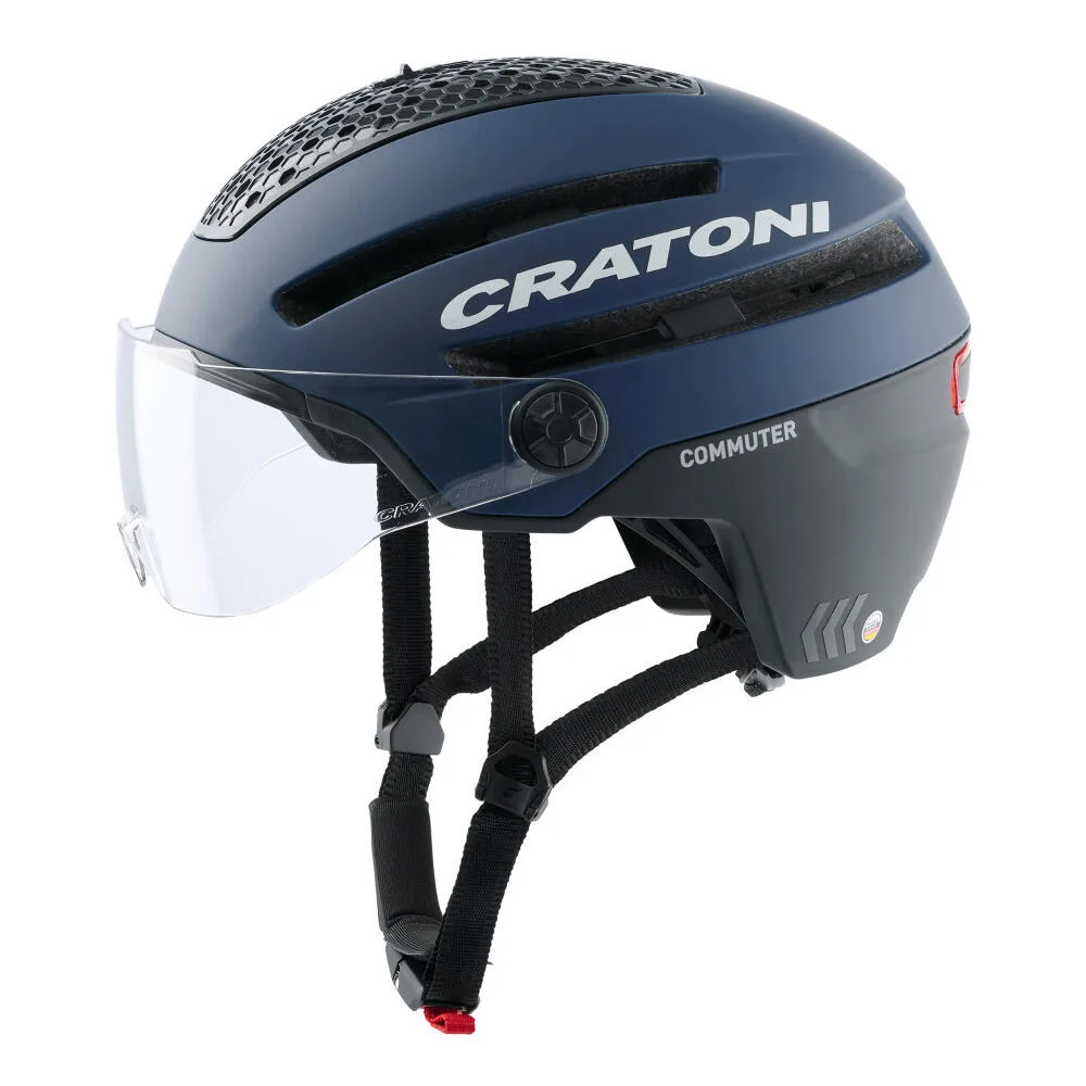 Шлем велосипедный Cratoni Commuter Pedelec синий матовый
