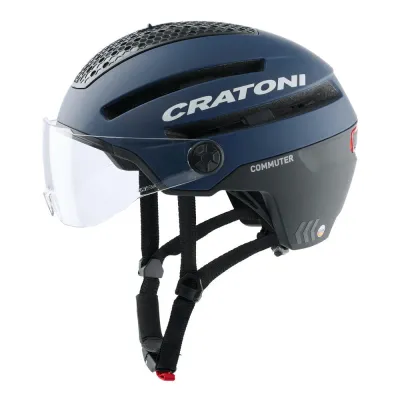 Шлем велосипедный Cratoni Commuter Pedelec синий матовый