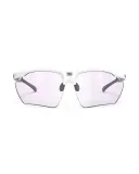 Солнцезащитные очки Rudy Project Magnus White Gloss, фотохромная линза Impactx Photochromic 2 Laser Purple — фото 2