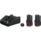 Стартовый набор Bosch Professional 12 В: два аккумулятора 2,0 Ач и зарядное устройство — фото 1