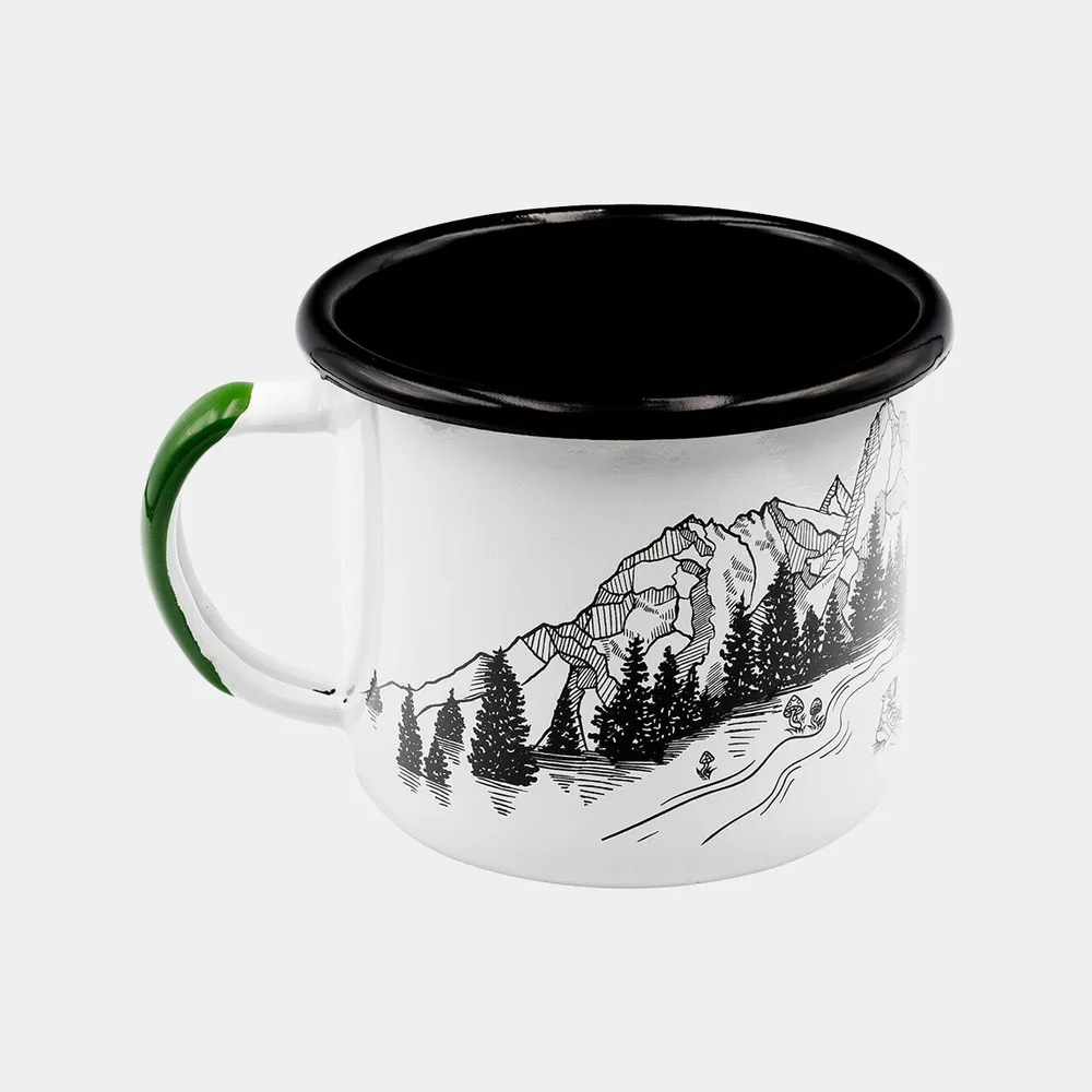 Кружка эмалированная Alpinus «Белый медведь» 0,35 л