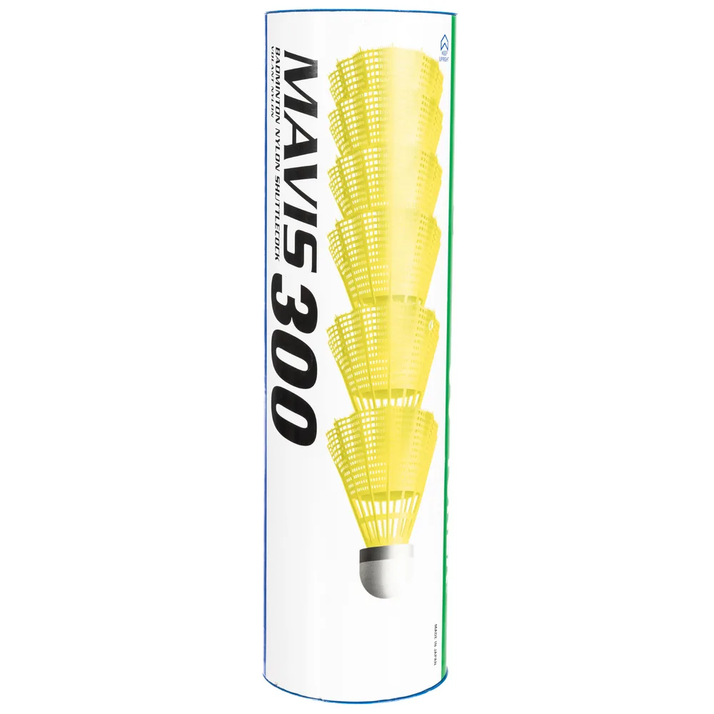 Воланы для бадминтона пластиковые Yonex Mavis 300, 6 штук