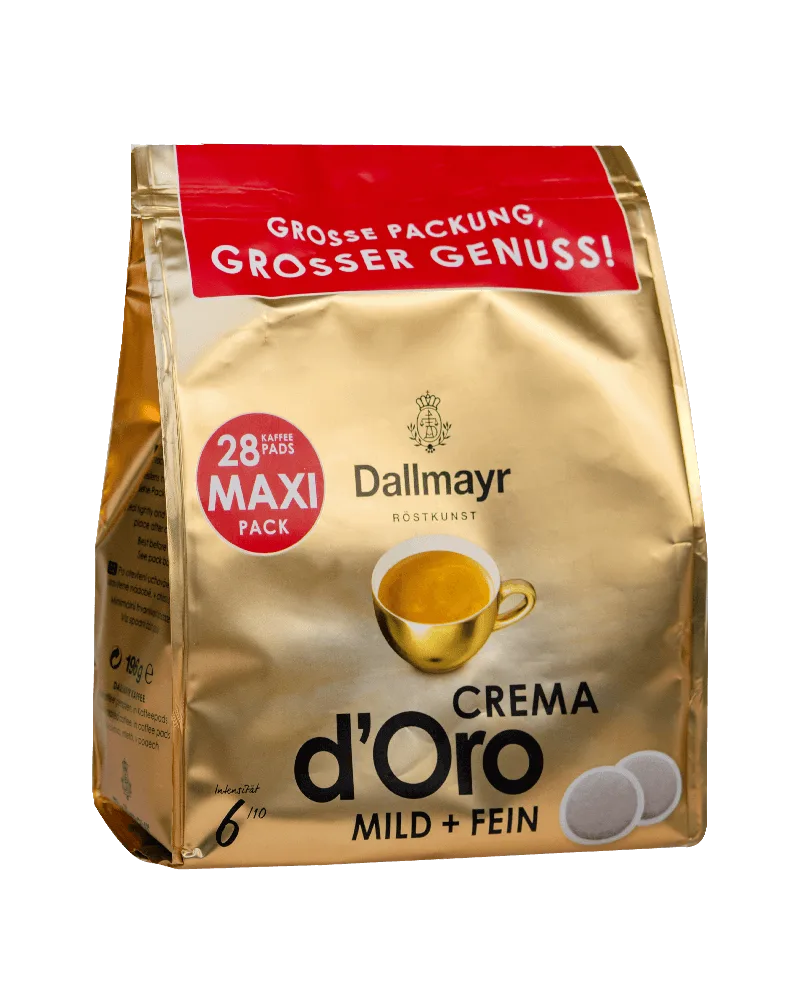 Dallmayr Crema d'Oro Mild & Fein Senseo Pads 28 шт.