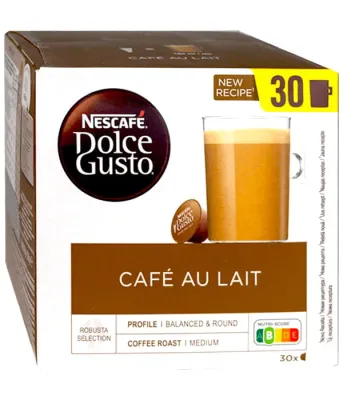 Nescafe Dolce Gusto Cafe au Lait 30 капсул