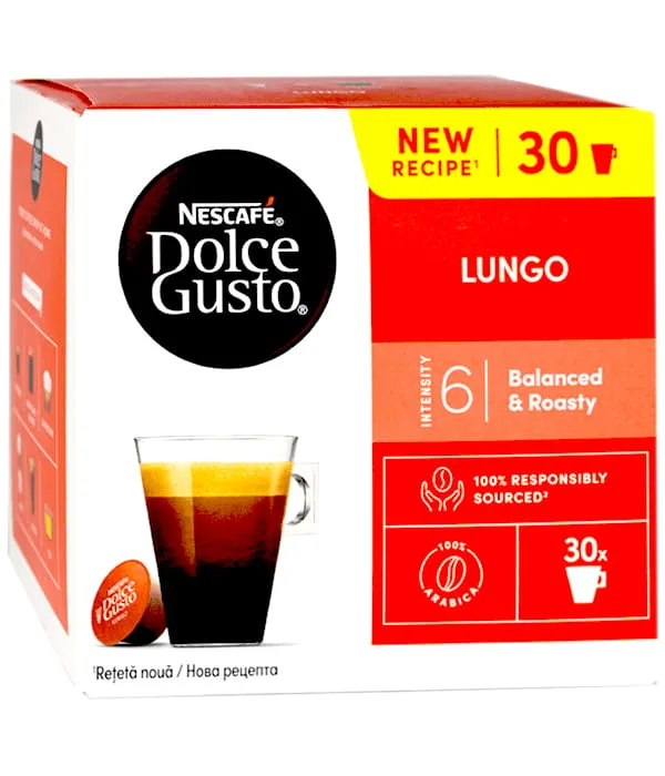 Nescafe Dolce Gusto Lungo 30 капсул
