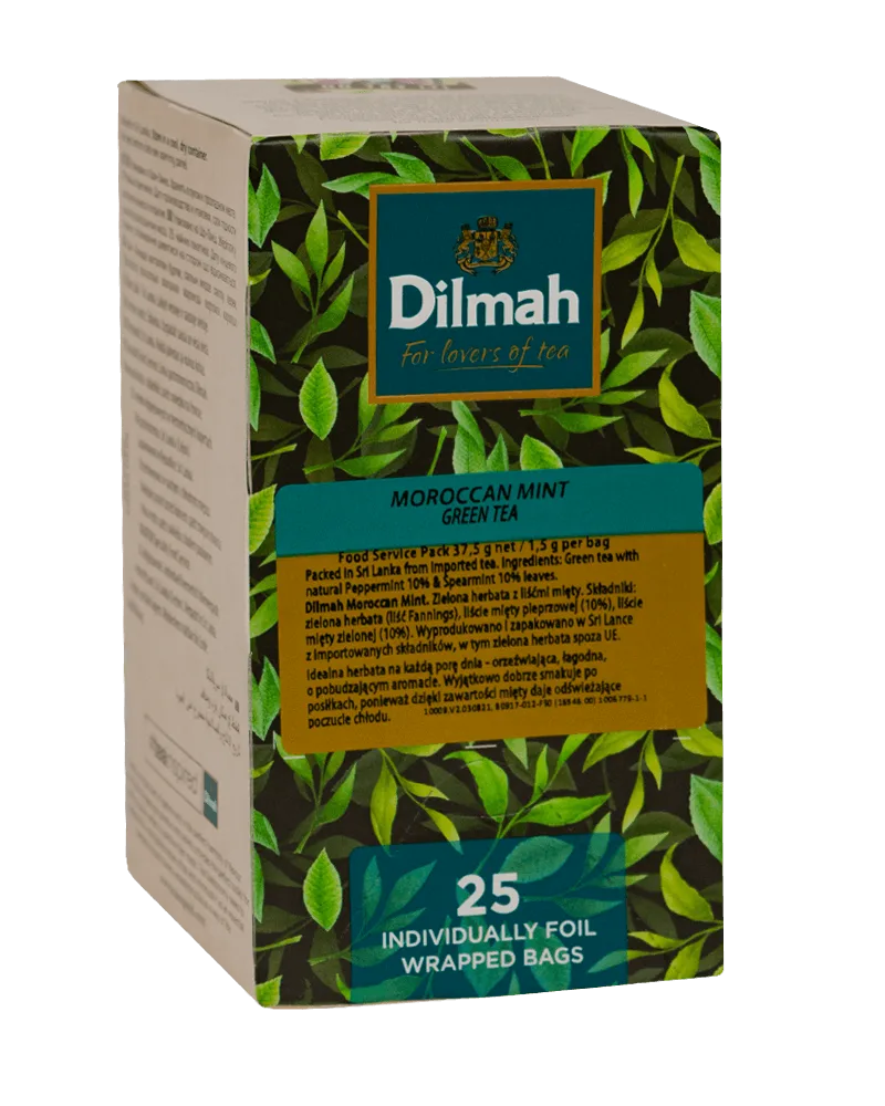 Dilmah Марокканский мятный зеленый чай 25 пакетиков