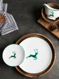 Gmundner Keramik Тарелка десертная Cup Grüner Hirsch ручной работы — фото 2