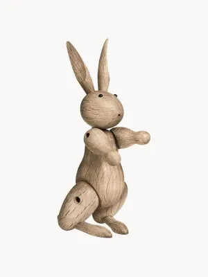 Kay Bojesen Статуэтка кролика Rabbit из необработанного дуба ручной работы