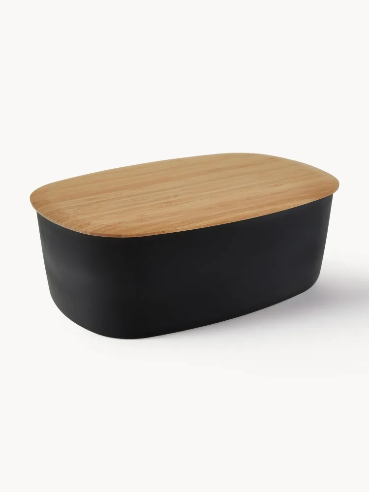 Хлебница RIG-TIG by stelton Box-It с крышкой-доской, чёрная