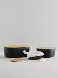 Хлебница RIG-TIG by stelton Box-It с крышкой-доской, чёрная — фото 6