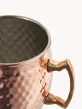 Кружка Moscow Mule с молотковой поверхностью, розовая с металлическим отливом — фото 2