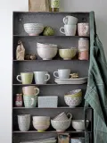Bloomingville Маслёнка Patrizia ручной росписи, кремово-белая с узором — фото 4