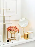 Bloomingville Зеркало косметическое настольное Classic с увеличением, диаметр 20 см — фото 7