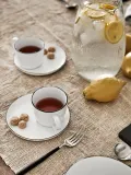 Broste Copenhagen Чашка для эспрессо с блюдцем Salt ручной работы — фото 2