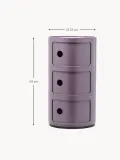 Kartell Приставной столик Componibili, 3 модуля, высота 59 см, Ø 32 × В 59 см, Лиловый — фото 2