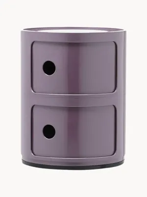 Kartell Приставной столик Componibili, 2 модуля, высота 40 см, Ø 32 × В 40 см, Лиловый
