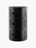 Kartell Приставной столик Componibili, 3 модуля, высота 59 см, Ø 32 × В 59 см, Чёрный — фото 1