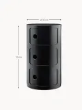 Kartell Приставной столик Componibili, 3 модуля, высота 59 см, Ø 32 × В 59 см, Чёрный — фото 2