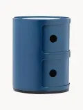 Kartell Приставной столик Componibili, 2 модуля, высота 40 см, Ø 32 × В 40 см, Серо-голубой — фото 4