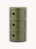 Kartell Приставной столик Componibili, 3 модуля, высота 59 см, Ø 32 × В 59 см, Оливковый зелёный — фото 1