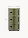 Kartell Приставной столик Componibili, 3 модуля, высота 59 см, Ø 32 × В 59 см, Оливковый зелёный — фото 2