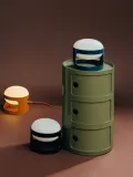 Kartell Приставной столик Componibili, 3 модуля, высота 59 см, Ø 32 × В 59 см, Оливковый зелёный — фото 8