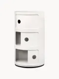 Kartell Приставной столик Componibili, 3 модуля, высота 59 см, Ø 32 × В 59 см, Приглушённый белый — фото 4