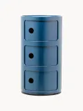 Kartell Приставной столик Componibili, 3 модуля, высота 59 см, Ø 32 × В 59 см, Серо-голубой — фото 1